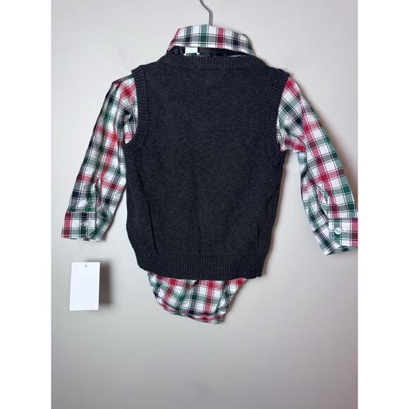 Andy & Evan 3 Piece Sweater Vest Set 18-24M NWT - Picture 9 of 10